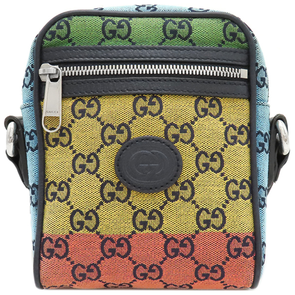 Gucci GG Shoulder Bag Canvas Multicolor